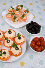 Various cold dishes