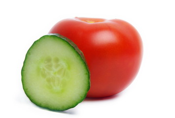 tomato with cucumber