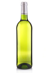 isolated bottle of wine