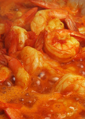 prawns closeup