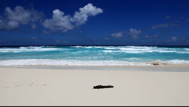 vagues et &eacute;cume des plages de l'oc&eacute;an indien