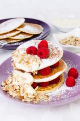 Pancake mit Himbeeren