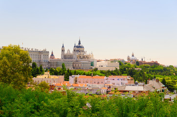 Fototapeta na wymiar Madrid street view