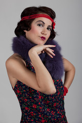 Woman in the style of 1920-1930