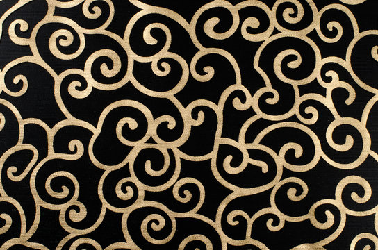 Golden abstract arabesque