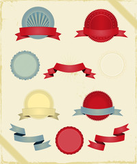 Vintage Ribbons And Banners Series