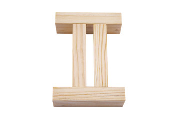 Pi Symbol make a wooden blocks