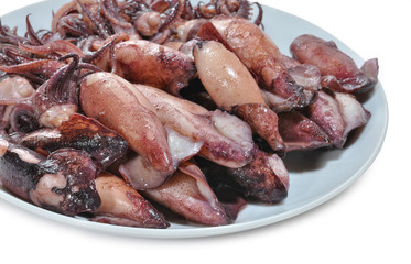 Detalle de ración de calamares.