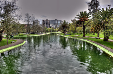 Fototapeta na wymiar ogrody publiczne w Quito
