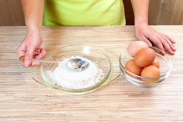 Flour for batch preparation