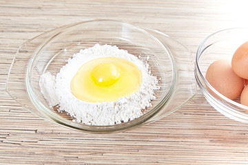 Flour for batch preparation