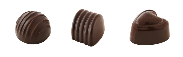 Three chocolate candies