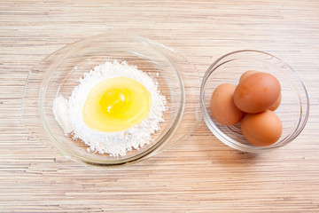 Flour for batch preparation
