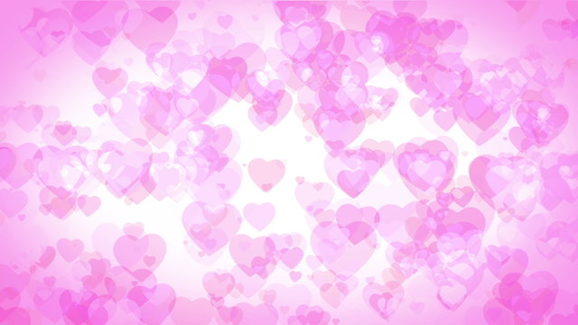 Pink Graphical hearts Background