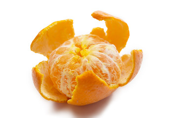 mandarin on a white background