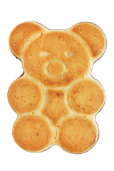 Tasty cookies in the shape of a bear