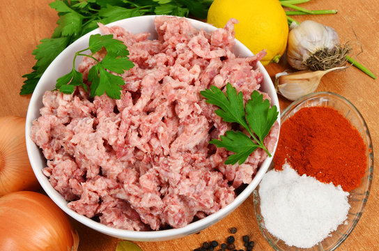 forcemeat with spices
