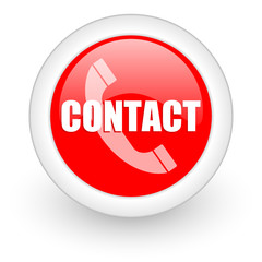 contact glossy button