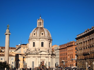 Fototapeta na wymiar Rzym Kościół ARCHITEKTURA