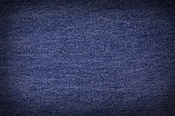 Fototapeta premium Striped textured used blue jeans