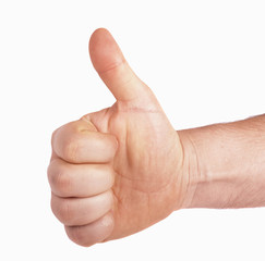 Thumb Up Gesture (Expressing Satisfaction, Approvement, Success)