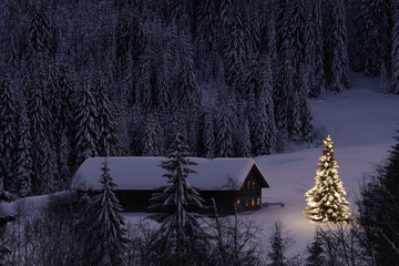 Weihnachten in den Alpen