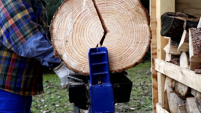 Holz spalten