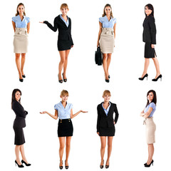 Fototapeta premium Full length portraits of businesswomen