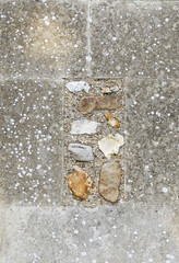 Vertical Texture of Old Church Wall.