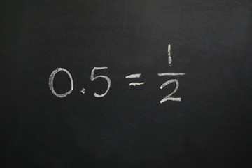 Zero Point Five Equals One Half