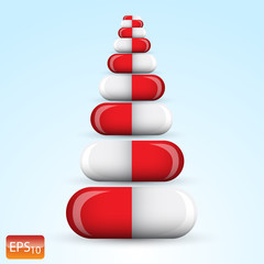 Vector Medical Pills Illustration