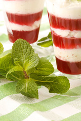 dessert with berries