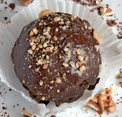 chocolate cake with nuts