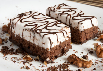 slice of delicious chocolate cake