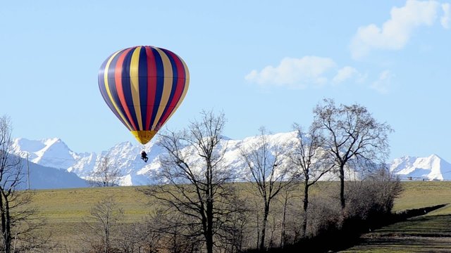 volo di una mongolfiera