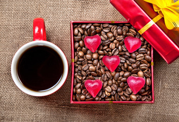 Valentines day coffee present