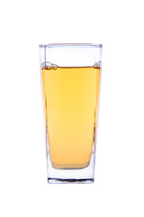 A glass of apple juice