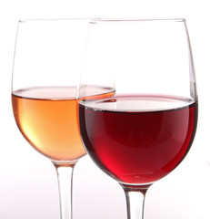 isolated wineglass