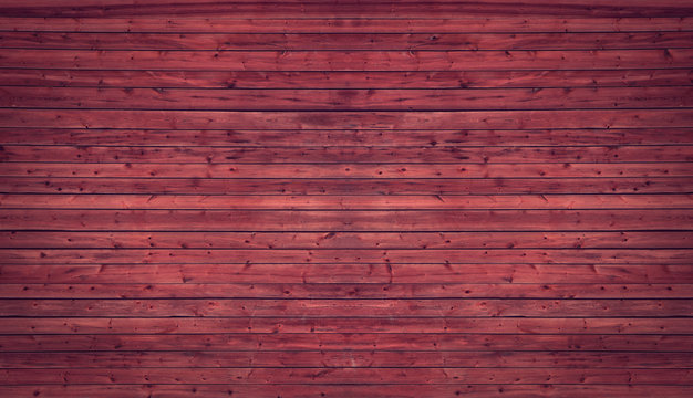 Red Wooden Wall