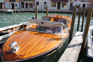 Fototapeta na wymiar Water Taxi in Murano Island ( Venice Italy)