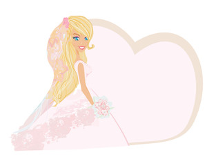 Beautiful bride card