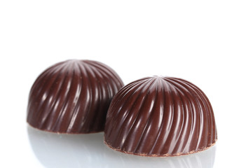 Сhocolate candy isolated on white