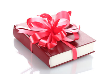 Red book for gift isolated on white