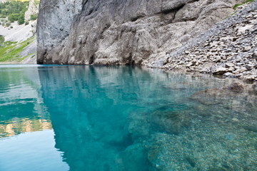 Obraz premium Imotski Blue Lake in Limestone Crater near Split, Croatia