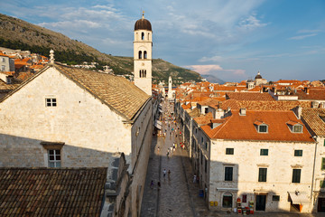 Fototapeta premium Panoramic View of Dubrovnik from the City Walls, Croatia