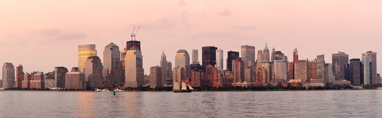 Fototapeta premium New York City Manhattan downtown skyline