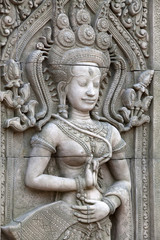 Apsara sculptures at Angkor Wat