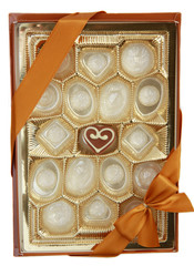 leere Pralinenschachtel