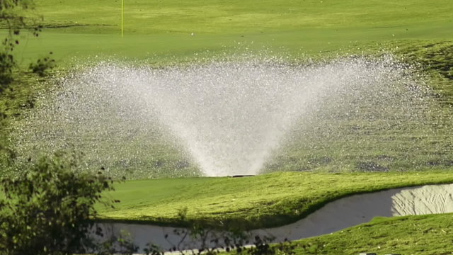 Golf Course Irrigation Spray