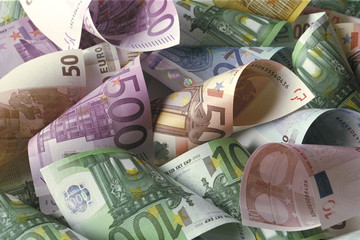 Euro, Banknoten, Geldscheine, Geld, Währung